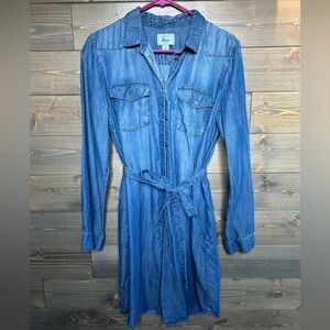 GH Bass denim button-down dress